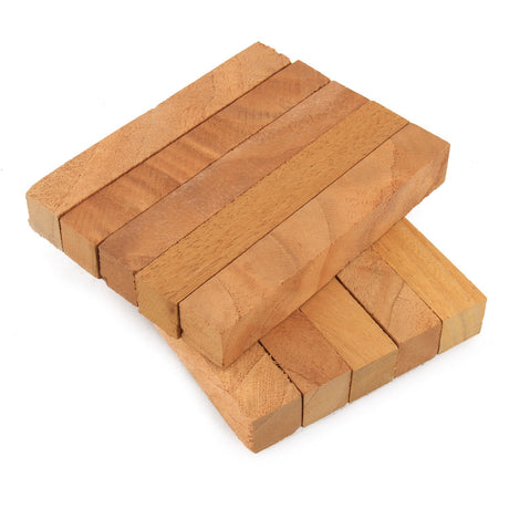 Legacy Woodturning, Spanish Cedar Wood Pen Blank, 3/4" x 3/4" x 5", Pack of 10 Legacy Woodturning
