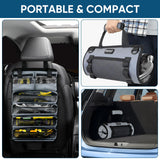 TICONN Tool Roll Bag, Heavy Duty Roll Up Tool Bag Organizer, Portable Visible Tool Storage Bag with 2 Detachable Tool Pouch (Green) TICONN