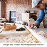 Lanties 2 Pcs Small Wood Planer Hand Tool 3.54 x 1.18 x 0.79 Inch Trimming Block Plane Woodworking Deburring Wood Shaver for Novices Veterans Lanties
