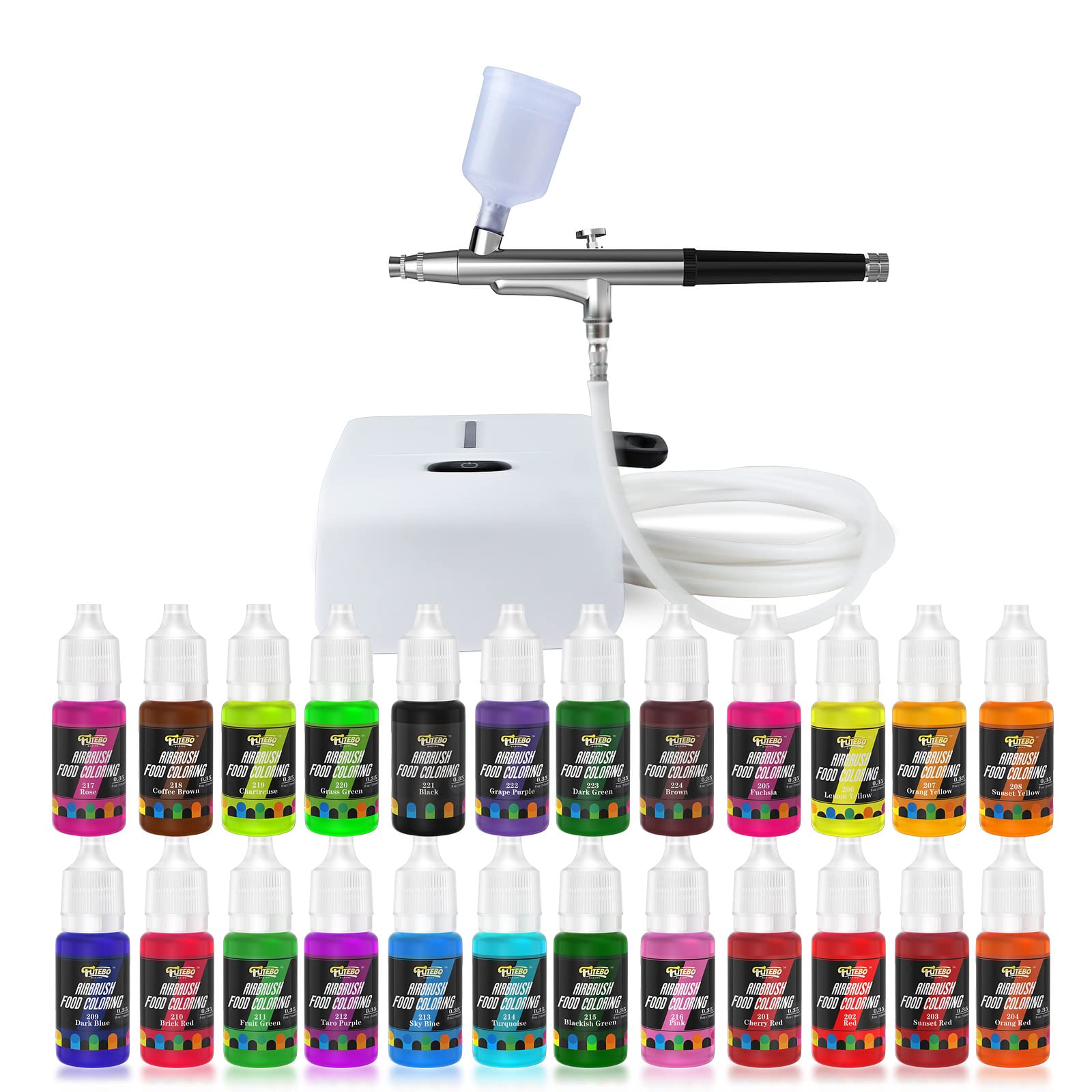 Cake Airbrush Decorating Kit with Compressor: Futebo Cookie Airbrush K –  WoodArtSupply