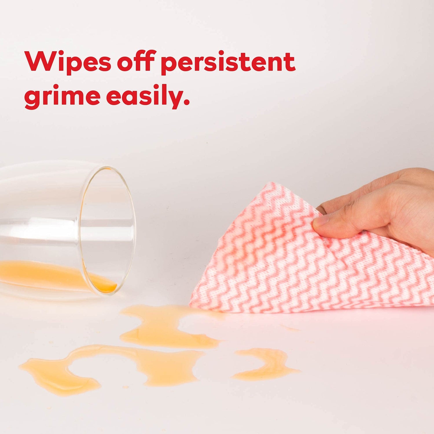 XFasten Disposable Kitchen Towels, 11.8 inches x 7.87 inches, Set of 3 (Red, Green, Blue 150 Total Sheets) Washable and Reusable Cleaning Cloths | XFasten