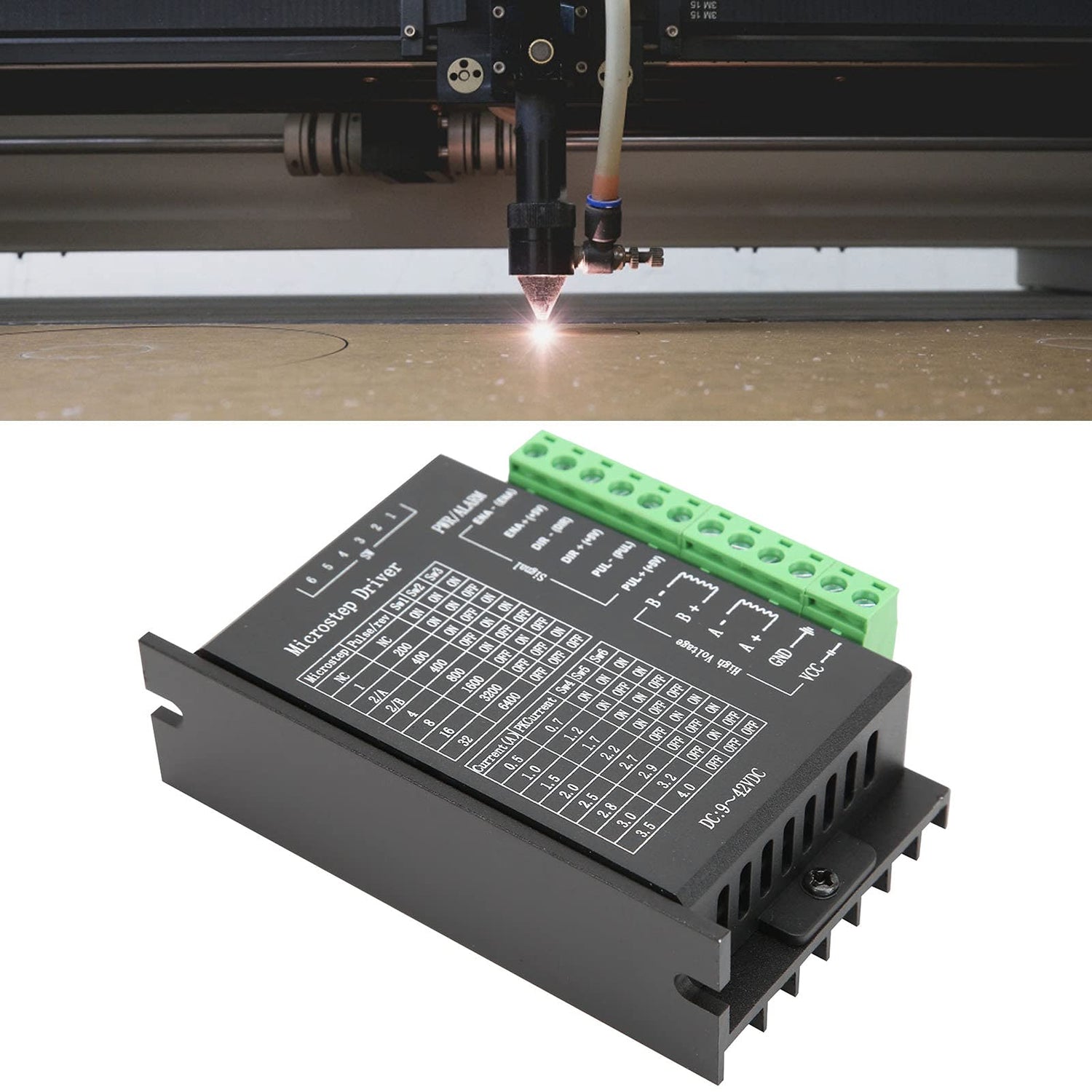 3D Printer CNC Kit Shield Stepper Motor DriverNema Professional 23 Stepper Motor Limit Switch TB6600 DC9‑40V Controller Shield 3D Printer Parts(8mm) FTVOGUE