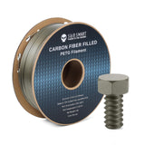 SainSmart Carbon Fiber PETG Filament, 1.75mm 3D Printing Filament, Rigid, Lightweight, Heat-Resistant and Abrasive, for Most FDM 3D Printers, SainSmart