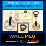WallPeg Pegboard Wall Organizer Kit - (PK-5B) - 48" Wide - 2 Pegboard Panels & 36 Locking PegBoard Hooks - Garage Organization & Tool Organizer - WallPeg