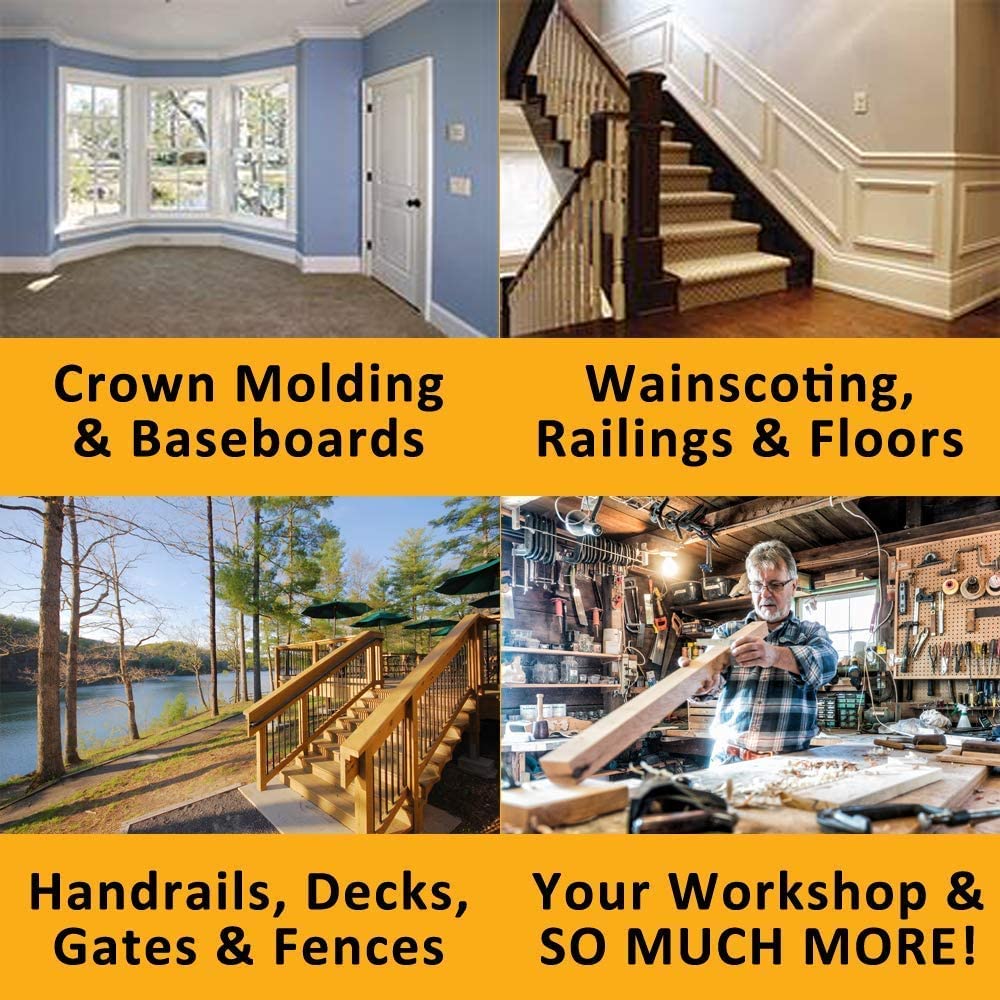 Sawset Miter Saw Protractor SAWSET PRO. Patented No Math Scales. Large Scales are The Key to Accuracy. In Size Matters! In ABS Plastic. Sawset