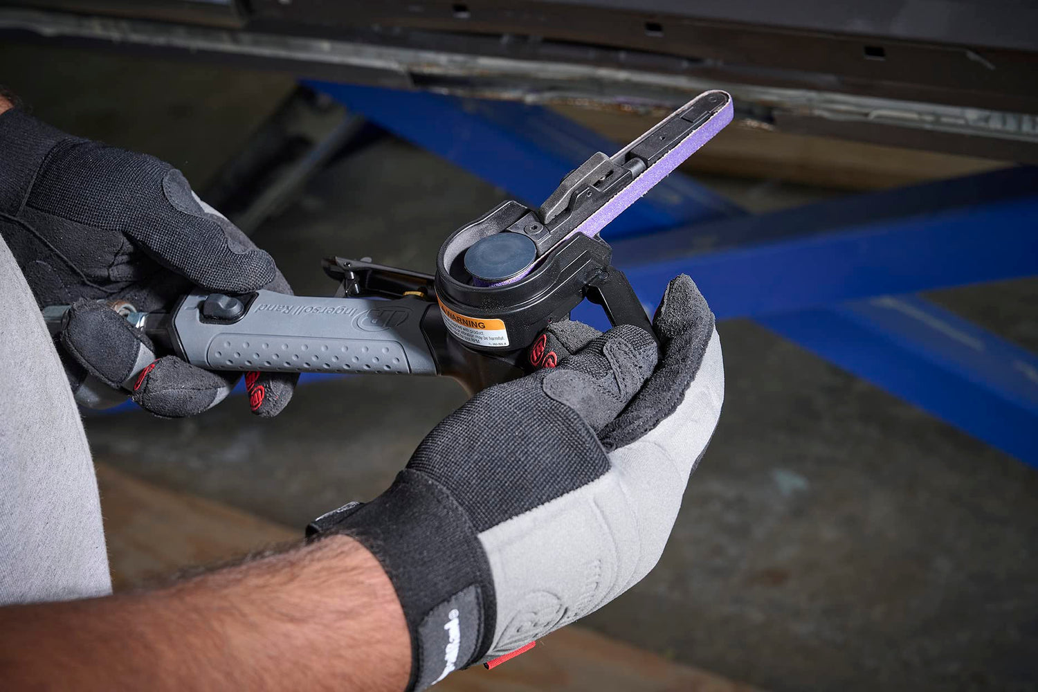 Ingersoll Rand 360-313 - Air Belt Sander, 3/8x13", 20,000 RPM, 4700 SFPM, 0.6 HP, Chrome Ingersoll Rand