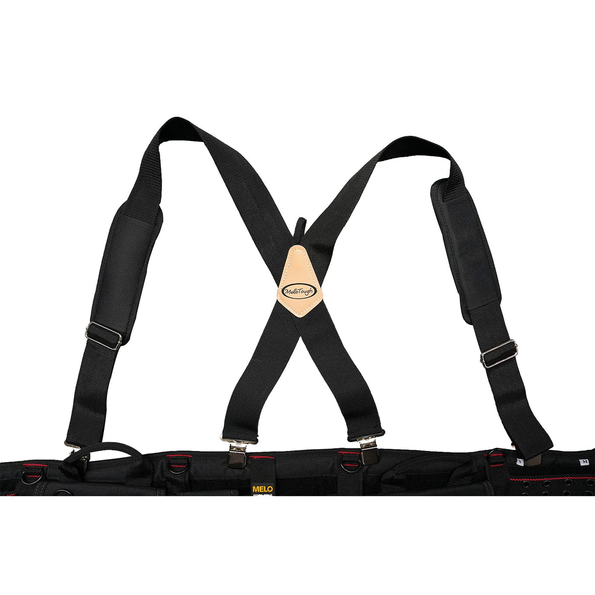 MELOTOUGH Padded Tool Belt Work Suspenders With Super Strong Clip for Carpenter's Suspension Rig construction suspenders for men MELOTOUGH