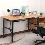 OLBRUS 48 "Adjustable Workbench with Power Outlet, Heavy Duty 2000 LBS Load Capacity Hardwood Workbench Suitable for Workshop, Office, Garage, Home OLBRUS