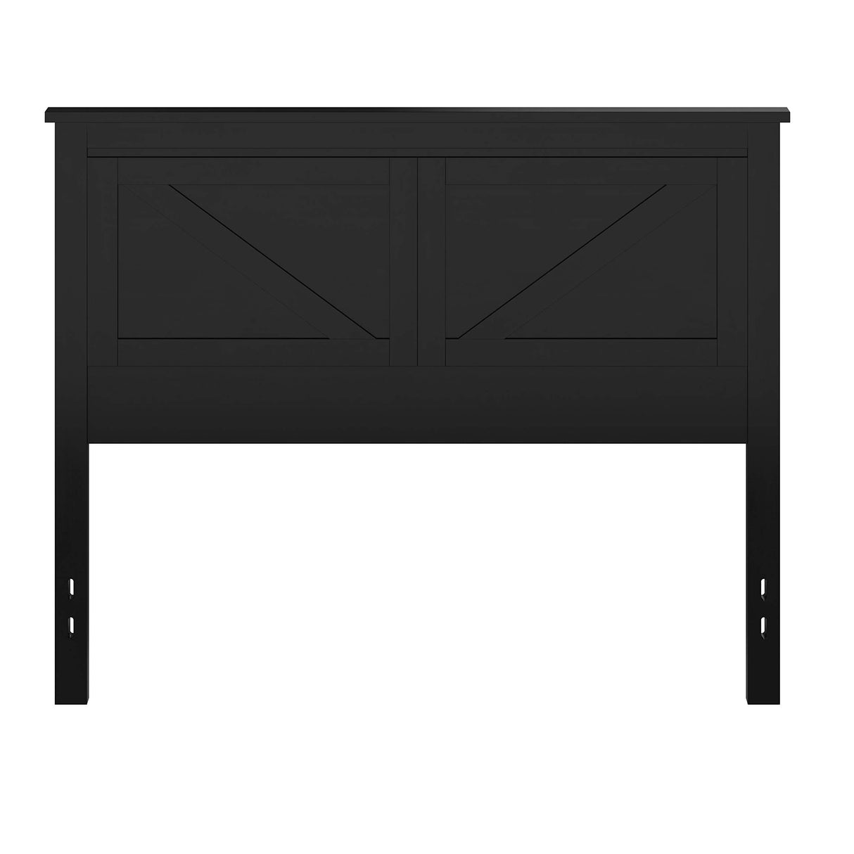 Glenwillow Home Rustic Black Wood Panel Headboard - Full Size Glenwillow Home