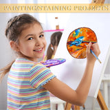 Natural Wood Slices - 30 Pcs 3.5-4 inches Craft Unfinished Wood kit Predrilled with Hole Wooden Circles for Arts Wood Slices Christmas Ornaments DIY Brmeday