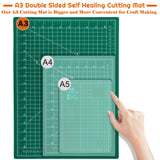 anezus Self Healing Sewing Mat, 12inch x 18inch Rotary Cutting Mat Double Sided 5-Ply Craft Cutting Board for Sewing Crafts Hobby Fabric Precision anezus