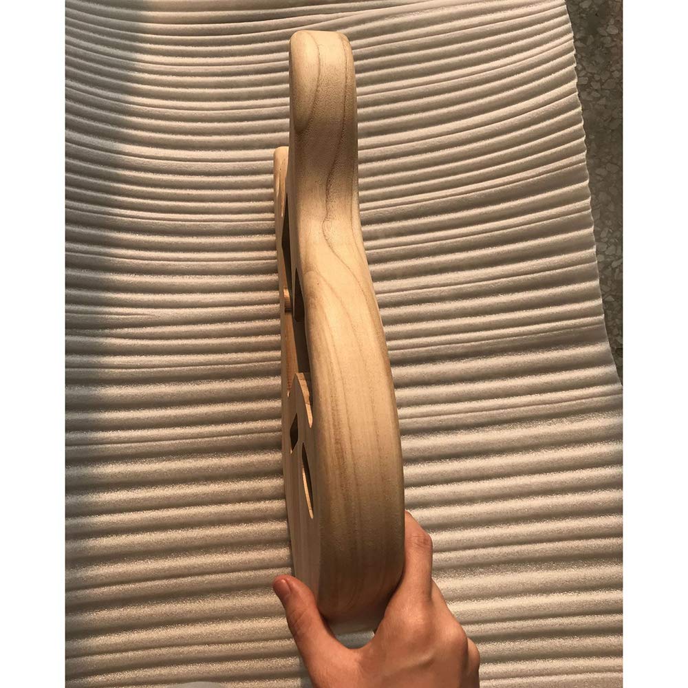 HUIOP Guitar Barrel, Polished Wood Type Electric Maple Guitar Barrel Body Unfinished Electric Guitar Barrel HUIOP