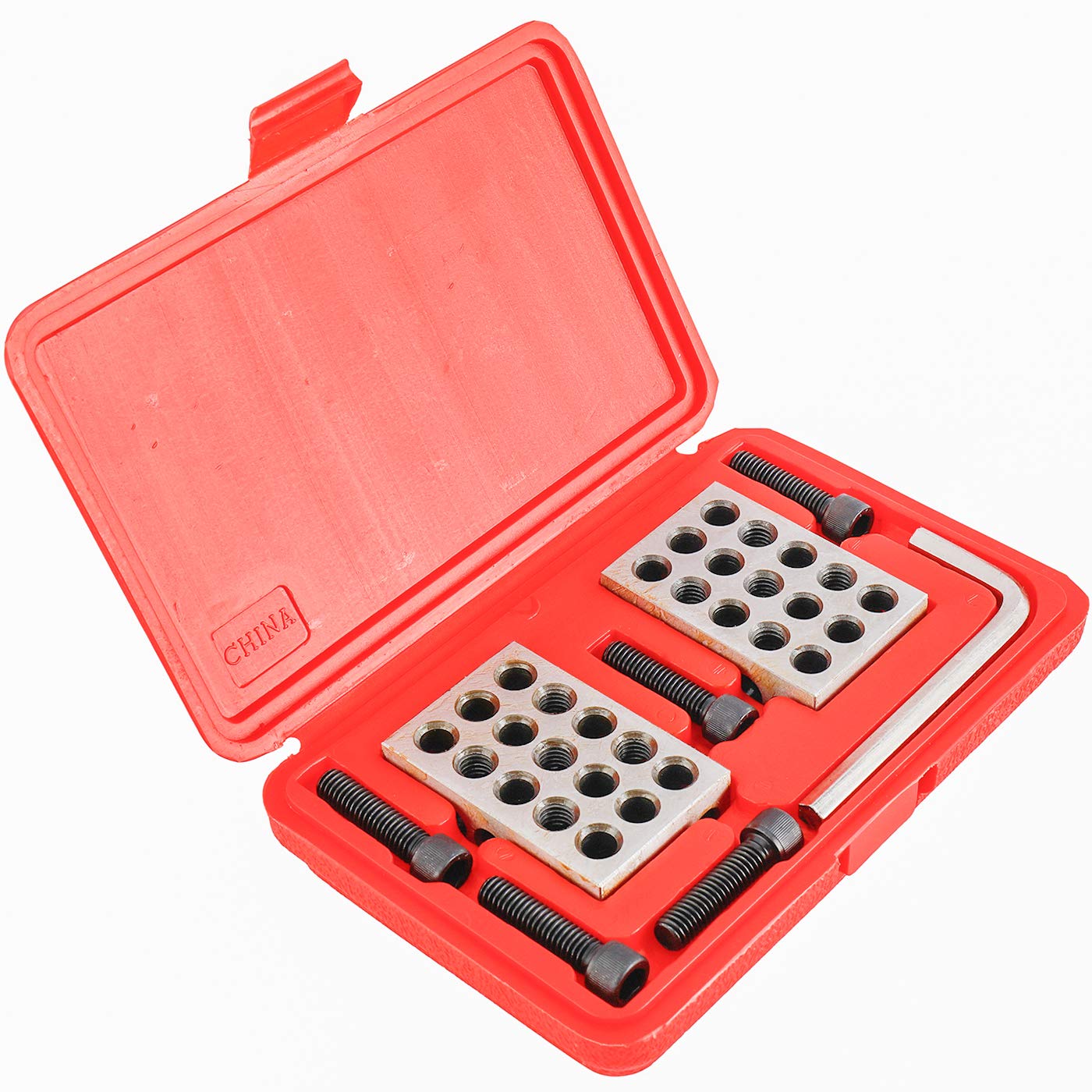 Toolly Ultra Precision 1-2-3" Blocks 2pcs/Pair, 0.0001", Hardened Steel, and Come with Plastic Case Toolly