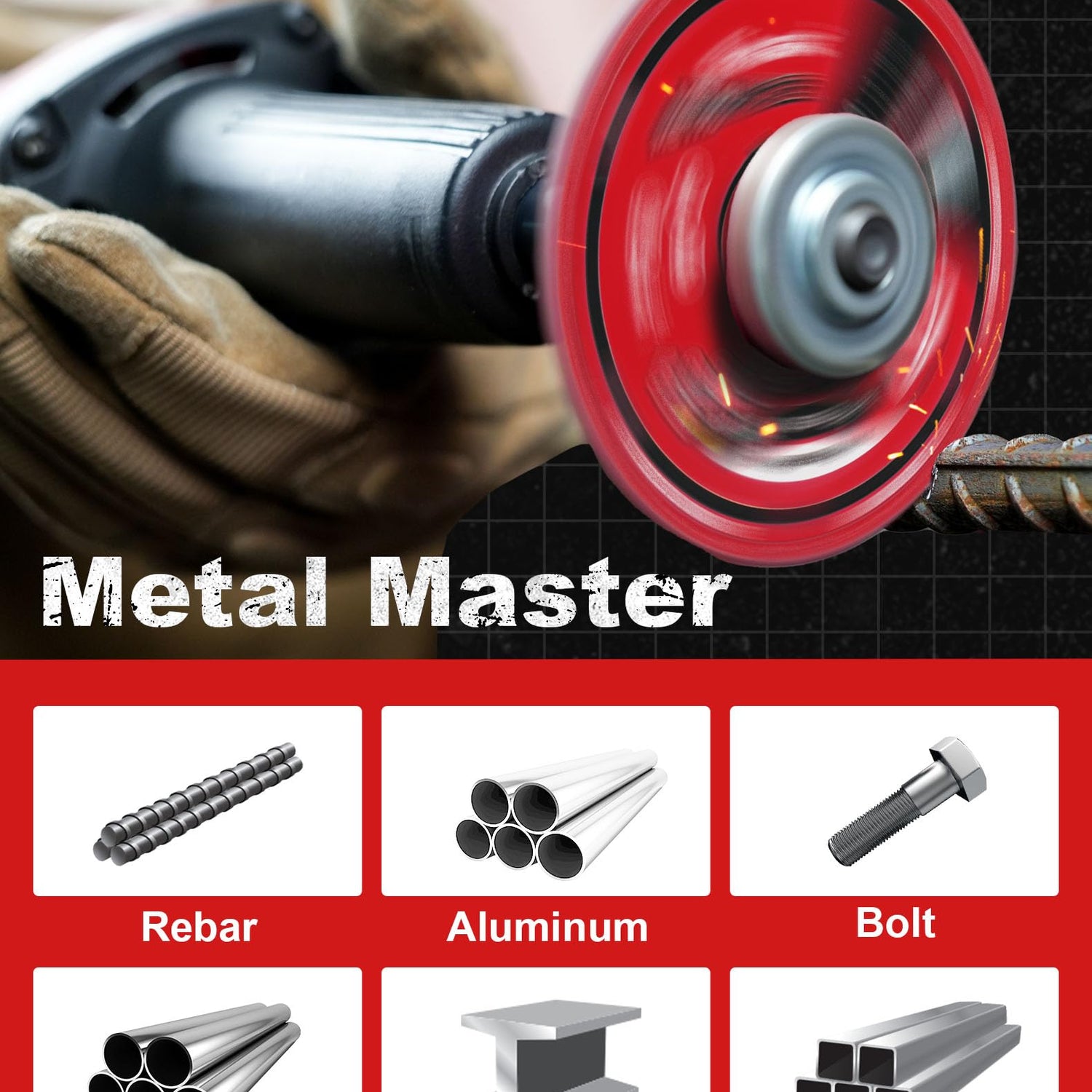 EZARC Diamond Cutting Wheel 3 x 3/8 Inch for Metal, Cut Off Wheel with 5000+ Cuts on Rebar, Steel, Iron and INOX EZARC