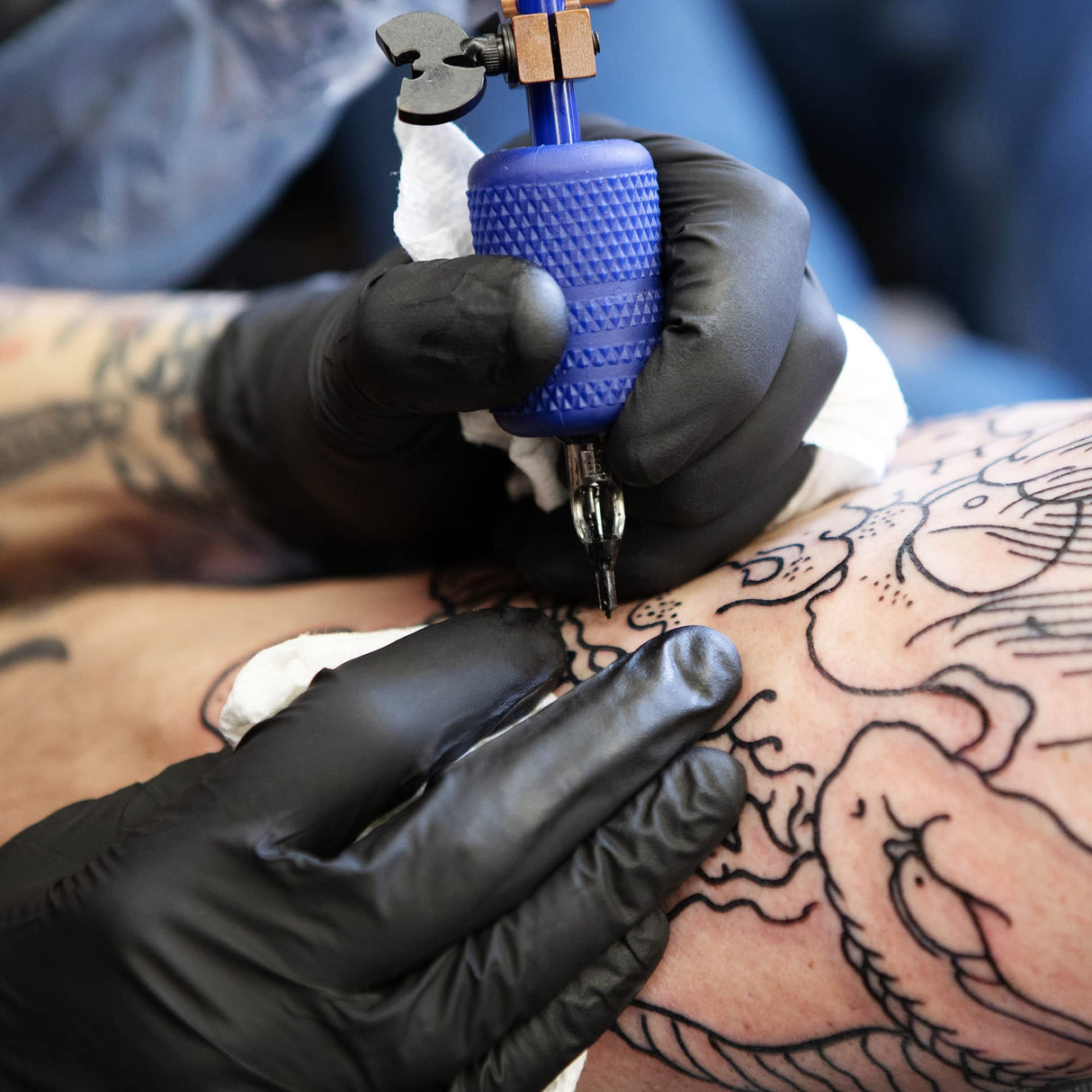 TitanFlex Disposable Nitrile Exam Gloves, 6-mil, Black, XL 100-ct Box, Heavy Duty Disposable Gloves, Cooking Gloves, Mechanic Gloves, Latex Free TITANflex