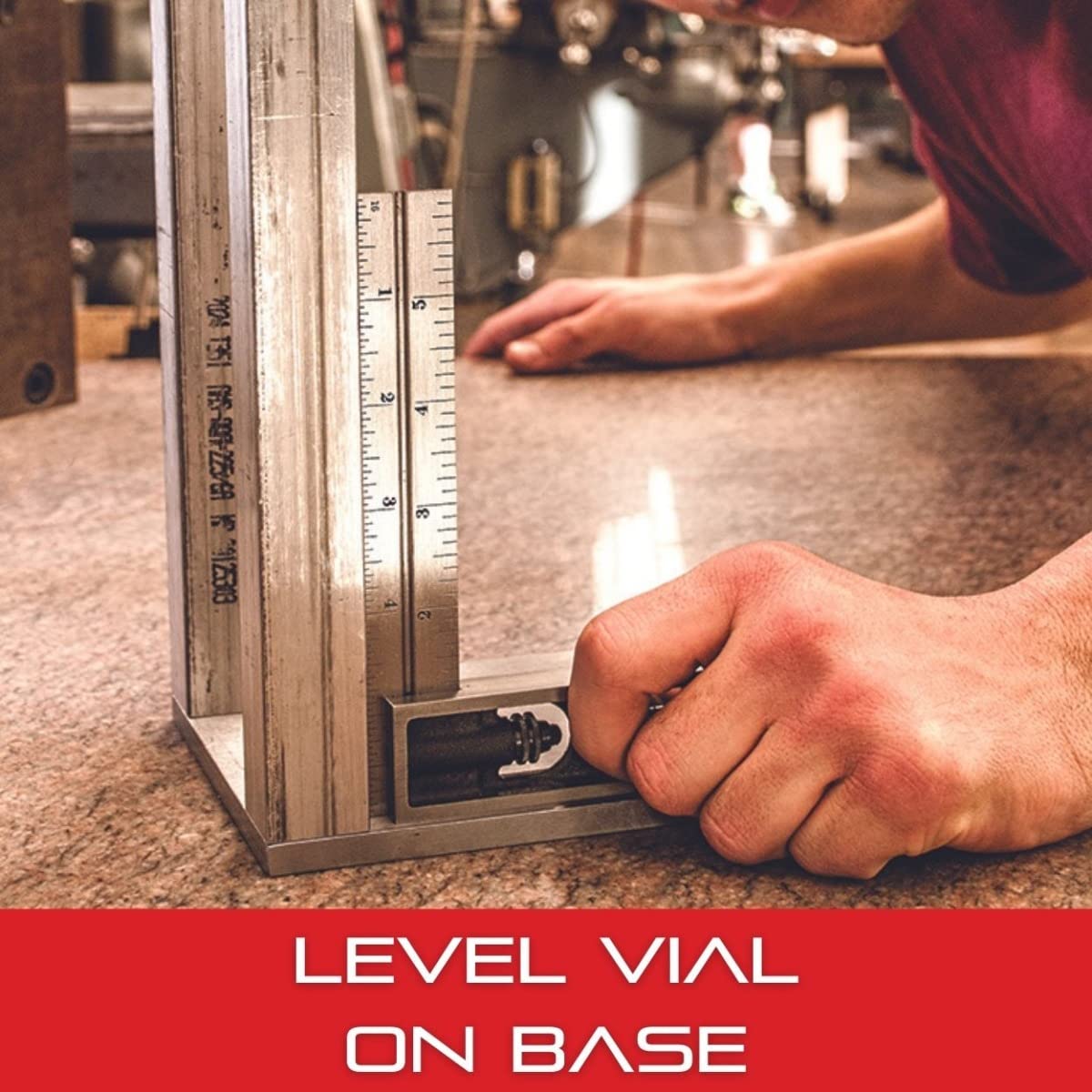 Starrett Steel Inch Reading Double Square with Hardened Graduated Blade - Ideal for Machinists, Toolmakers, Patternmakers - 6" Blade Length, 4R Starrett