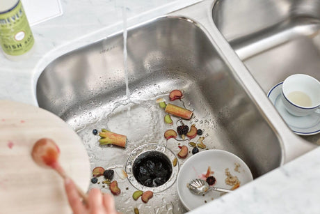 Moen GXP33C Lite Series PRO 1/3 HP Compact Continuous Feed Garbage Disposal for Kitchen Sink, Power Cord Included Moen