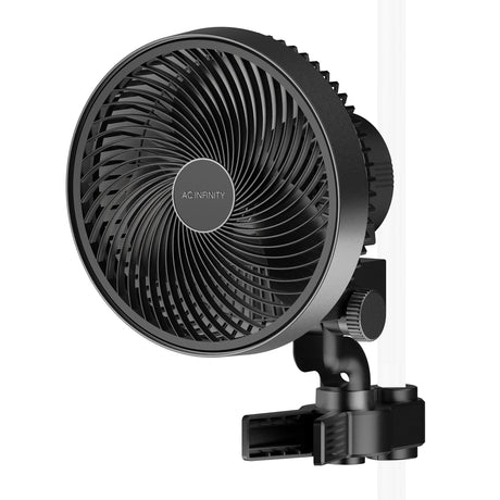 AC Infinity CLOUDRAY S6, Gen 2 Grow Tent Clip Fan 6” with Redesigned Long-Life EC Motor, Custom 10 Dynamic Wind Speeds and 10-Level Oscillation, AC Infinity
