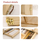 LUCYCAZ Tabletop Easel Set, Easel for Painting Canvases, Portable Wooden Art Easel Painting Kits for Adults Artist Kids, 12 Colors Acrylic Paints, 2 LUCYCAZ