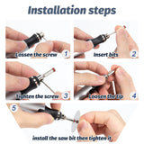 Defabee Engraving Pen with 34Bits, Portable Engraving Pen Electric Cordless Rotary Tools, Professional Engraver Tool for Metal to Wooden, Glass, Defabee