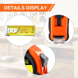 Merkaunis 20 Pcs Tape Measure 12 ft, Retractable Measuring Tape Bulk Self Locking Measurement Tape Easy to Read with Fractions 1/8, Steel Power Tape Merkaunis