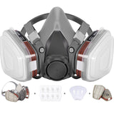 WAKYFLX Reusable Half Face Cover - 6200 Half Respirаtor Face Cover，for Paint, Dust and Formaldehyde, Sanding, Polishing,Spraying,Against WAKYFLX