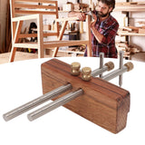 Dioche Adjustable Mortise Gauge, Woodworking Marking Gauge, Dual Rod Draw Line Stainless Steel Mortise Gauge for Metal Wood Ceramic Tile, Approx Dioche