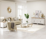 WAMAPT Buffet Cabinet with 4 Doors and 2 Drawers, Large Coffee Bar Tables Wood Kitchen Storage Cabinets with Storage Cabinets, Modern Farmhouse WAMPAT