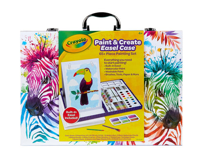 Crayola Table Top Easel & Art Kit (65 Pcs), Kids Painting Set, Gifts for Kids, Ages 4+ - WoodArtSupply