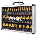 MNA Router Bits 35 Pcs Set, 35 Pieces 1/2 Inch Shank Router Bit Kit. American Router Bit Set Complete Set. MNA