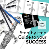 Castle Art Supplies 26 Piece Drawing and Sketching Art Set: Perfect for Beginners, Kids or Any Aspiring Artist - Includes Graphite Pencils and Castle Art Supplies