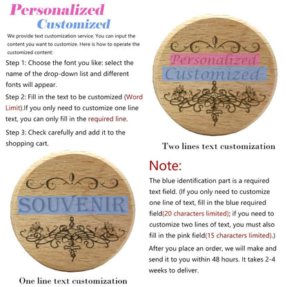 Hometu Personalized Customized Wooden Jewelry Box Laser Engraving Custom Text Wood Gift Storage Box Ring Earrings Necklace Case for Women Men