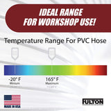 4" x 50’ Ultra Flex Clear Vue Heavy Duty PVC Dust Debris and Fume Collection Hose MADE IN USA! Fulton Woodworking Tools