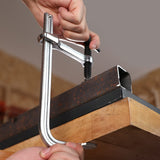 Jorgensen Bar Clamps, 6-Inch Light-duty Drop Forged Steel Bar Clamps for Woodworking and Welding, 2 Pack Jorgensen