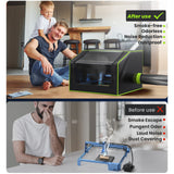 BROVR Laser Engraver Enclosure with Exhaust Fan, Pipe, LED Light, Fireproof Laser Enclosure for Most Laser Cutter, Laser Accessories Effectively BROVR