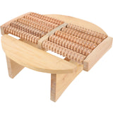 Feet Massager Sauna Stool Solid Foot Rest Under Desk Footrest Wood Massage Tools DOITOOL