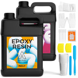 INCLY 2 Gallon Crystal Clear Epoxy Resin Kit, Bubbles Free & No Yellowing Resin Supplies Coating Casting Resin for Jewelry Making, DIY Art Crafts, INCLY