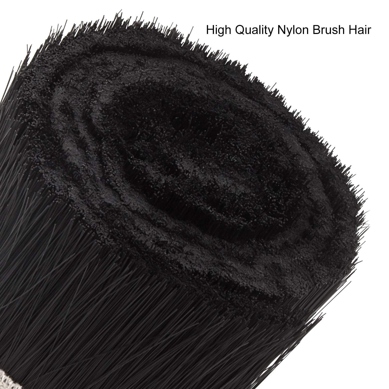 Acrux7 Dust Shoe Brush, 100mm Engraving Machine Dust Cover Nylon CNC Vacuum Brush for CNC Router Spindle Motor Black Acrux7