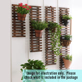 ShopLaLa Wall Planter - 2 Pack, Wooden Hanging Large Planters for Indoor Outdoor Plants, Live Vertical Garden, Plant Wall Mount Flower Pot Holder ShopLaLa