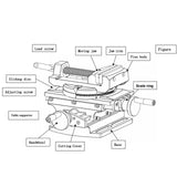 BHTOP Cross Slide Drill Vise 2 Way X-Y Compound Vise, Multifunction Worktable Milling Working Table Milling Machine, Cross Slide Mill Drill Press BHTOP