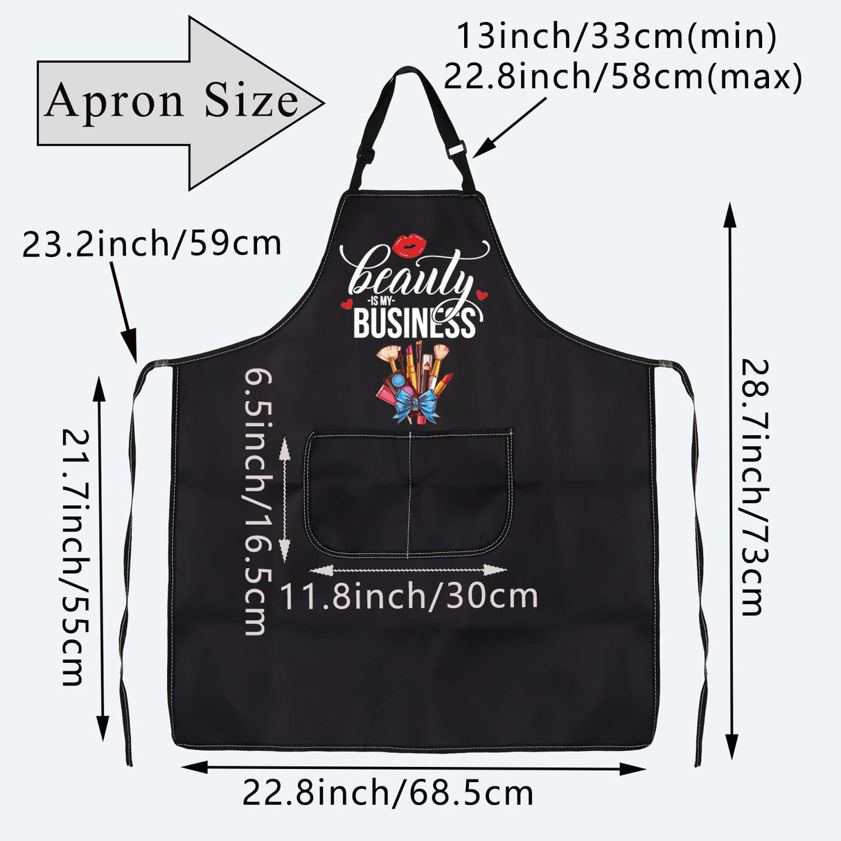 BDPWSS Makeup Artist Apron For Women Beauty Is My Business Esthetician Gift Cosmetology Student Gift Beautician Gift (My Beauty AP) BDPWSS