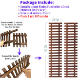 ShopLaLa Wall Planter - 2 Pack, Wooden Hanging Large Planters for Indoor Outdoor Plants, Live Vertical Garden, Plant Wall Mount Flower Pot Holder ShopLaLa