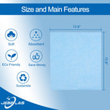 JEBBLAS Disposable Cleaning Towels Dish Towels and Dish Cloths Reusable Towels,Handy Cleaning Wipes, 50 Count/Pack,Blue JEBBLAS