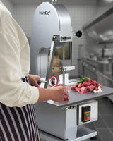 FoundGo 1500W Electric Meat and Bone Saw Bone Cutting Machine,Commercial Bone Sawing Machine for Frozen Meat/Trotter/Ribs/Fish/Meat/Bone etc.,with 6 FoundGo