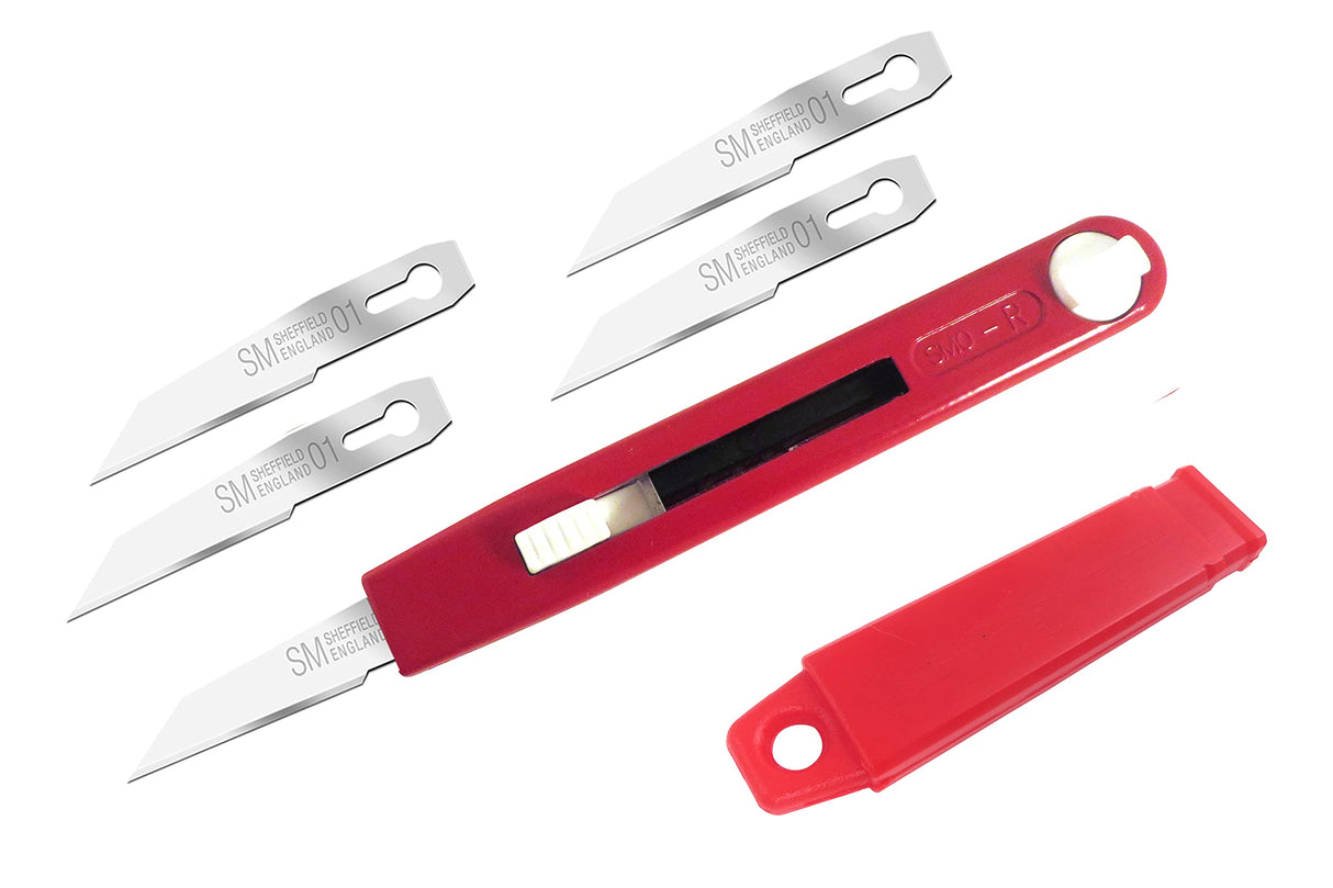 Dovetail Marking Knife, Craft Knife, Thin Blade, Cast Iron Handle, Retractable, 5 Extra Blades, Swann Morton SMO-R SWANN-MORTON