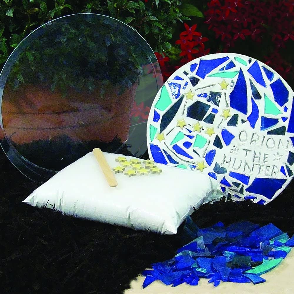 Diamond Tech Create N Learn Mosaic Stepping Stone Kit, Starry Night Diamond Tech