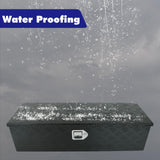 bchsadvb 39"x13"x10" Inch Black Aluminum Pickup Truck Trunk Bed Tool Box Car Outdoor Under Trailer Tongue Box Storage with lock bchsadvb