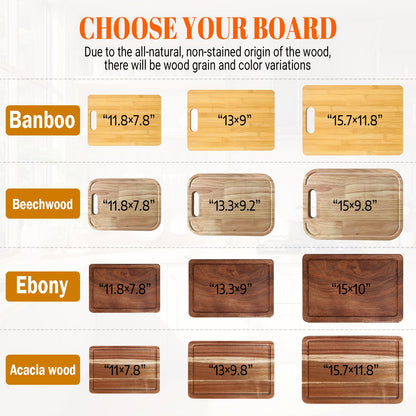 Personalized Cutting Board-12 Designs, Custom Wood Chopping Block - Unique Housewarming Wedding Engagement Gifts for Couple, Personalized Gifts for - WoodArtSupply