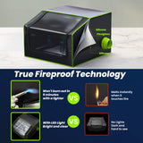 BROVR Laser Engraver Enclosure with Exhaust Fan, Pipe, LED Light, Fireproof Laser Enclosure for Most Laser Cutter, Laser Accessories Effectively BROVR