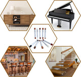 SEISSO Wood Filler Sticks, Furniture Wax Crayons for Scratches, 10 Pcs Wood Floor Repair Wax Filler Sticks, Touch Up Wax Sticks Repair Kit for SEISSO